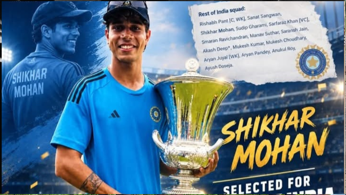 जेवीएम श्यामली के शिखर मोहन का ईरानी ट्रॉफी के लिए चयन, झारखंड के इस युवा ऑलराउंडर ने बढ़ाया गौरव